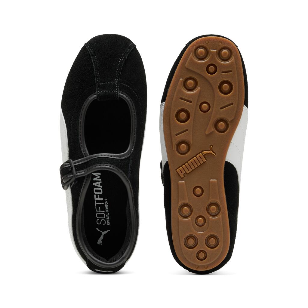 Tacklette Wns ballerinasneakers - Black/White-Gum